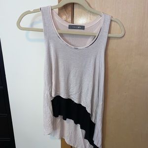 Asymmetrical upscale tank top